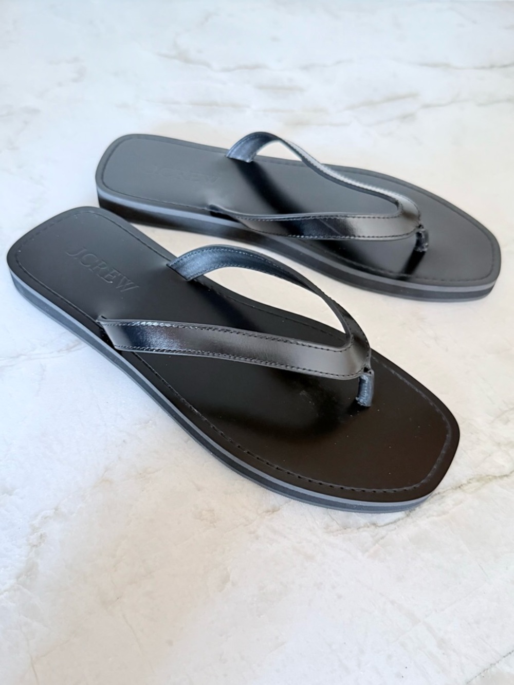 J. CREW Wide Strap Leather Thong Sandal
- Womens 9.5 /New With Box